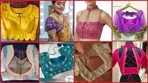 2.1M views · 36K reactions | Top 50 Blouse Design Ideas 4 Saree Lover || साड़ी पहनने के शौकीन एक बार इस वीडियो को ज़रूर देखें || #blousedesignideas #latestblousedesign #FashionTrendsBySimran | Fashion trends by simran | Facebook