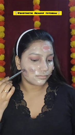 😱 Prosthetic Meakup Tutorial 😱#makeup #shorts #viral #shortsfeed #tutorial ............