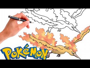 How To Draw MOLTRES POKEMON #146 | Generation 1
