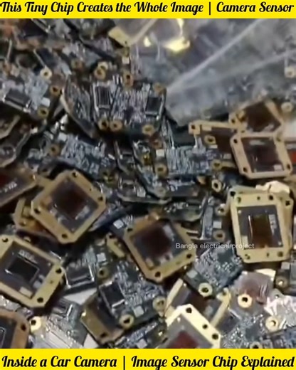 Bangla electrical project on Instagram: "A tiny chip with a big responsibility 📷 This is the image sensor used in car cameras, where every image and video begins. A close look into the world of electronics.#CarCamera #CameraSensor #ImageSensor #Electronics #TechVideo"