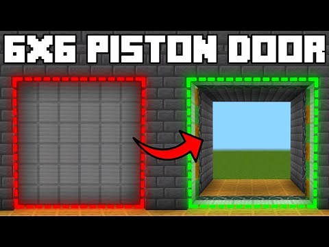 🦅 Minecraft Bedrock 1.21 | EASY 6x6 PISTON DOOR TUTORIAL!