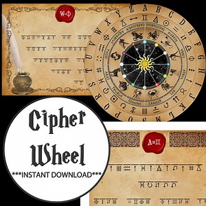 Cipher Wheel Code Breaker Game With FREE Potion Labels INSTANT DOWNLOAD - Etsy Australia