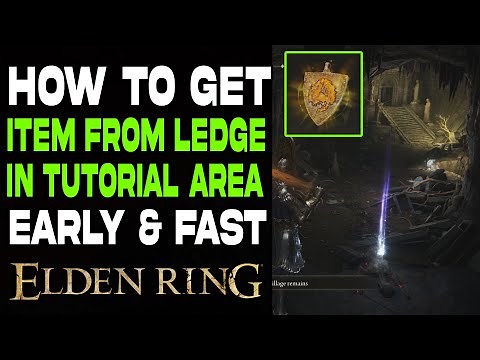 Elden Ring : How to Get Item From Ledge in Tutorial Area | Stranded Graveyard | Haligdrake Talisman