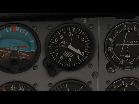 How to interpret an airplane altimeter.