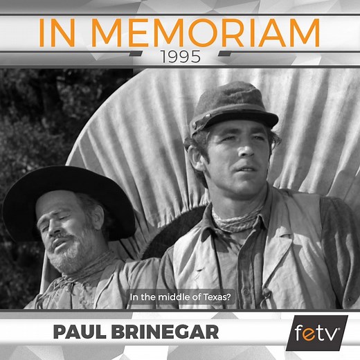 Remembering Paul Brinegar, who passed away on this day in 1995. Brinegar is best remembered for his role as Wishbone on #Rawhide, the cattle-drive cook who worked alongside his assistant, Mushy. 🍳 Watch #Rawhide every weekend at 12p ET on FETV! 🌵🐴 | FETV