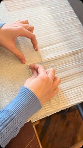 Hemstitching adds a nice touch to a handwoven piece. We decided to try weaving with something a little thicker for this hand towel on our 16 shaft dobby loom. We think @gistyarn Mallo in Frost is going to add some nice texture to this towel once it’s off the loom and washed. These will be available soon or if you’ve done some weaving stop by and weave one for yourself. DM for more info on how to weave one on “Open Looms.” . . #dobbyloom #handwoven #weaversoftexas #homesteadfibercrafts #weaversof