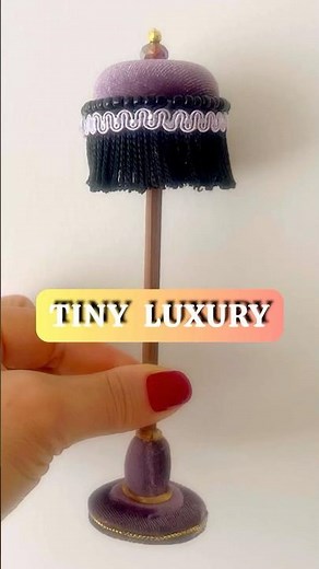 Tiny Luxury Lamp ✨ Miniature DIY That Looks So Real (1:12 Scale)