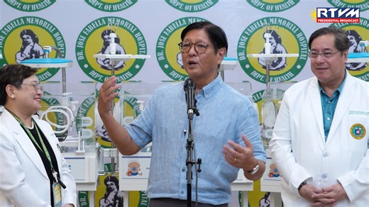 “I think it is an appropriate moment to also explain what we have done concerning – because we are talking about Zero Balance Billing, to talk about the – what we are planning to do to strengthen PhilHealth,” says President Ferdinand R. Marcos Jr., announcing that the national government will return PhP60 billion of funds to the Philippine Health Insurance Corporation (PhilHealth). The President delivers his brief remarks during a visit to Dr. Jose Fabella Memorial Hospital in Santa Cruz, City o