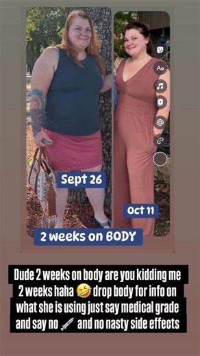 2 weeks on pep.tides. Real stories! Real transformations! Comment “pep” for all the details! #weightloss #reset #thecookiereset #peptides | Megan Mitchell Jones