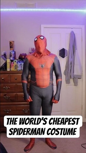 The World's CHEAPEST Spiderman Costume #spiderman #spidermancosplay #temu #marvel #cosplay
