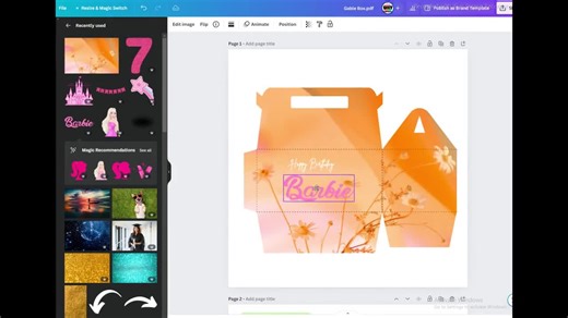 Gable Box Template SVG: Party Favor & Gift Box (digital Download) - Etsy