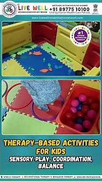 KIDS THERAPY BASED ACTIVITIES ‪@livewellrehabilitationnetwork‬ #childdevelopment #funlearning