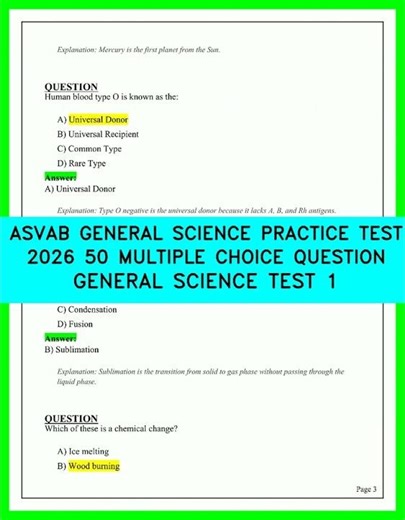 2026 ASVAB General Science Practice Test: 50 Critical Questions to Master the AFQT Today
