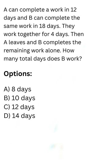 Hard PST/CT Math MCQ | Time & Work Trick | Can You Solve in 15 Seconds?
