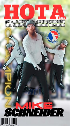 Mike Schneider has been crowned the new USHA Players Championship One-Wall Handball Singles Champion, showcasing exceptional skill, composure, and dominance throughout the tournament. | Handball of The Americas