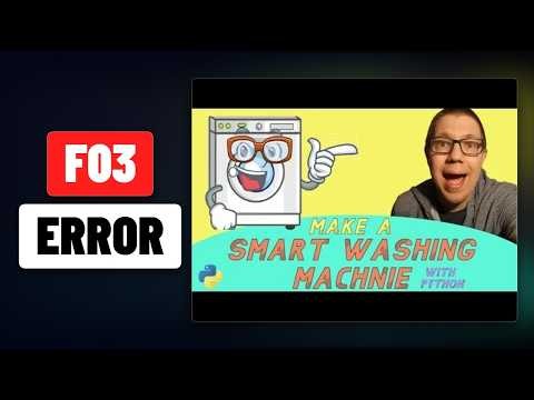 Hisense Washing Machine F03 Error Code