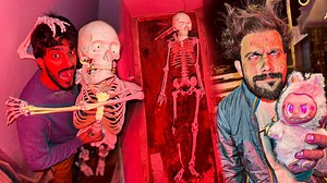 10K views · 303 reactions | Ghost in My House!? We Found a Skeleton — Horror Vlog | LABUBU DOLL | Mishkat Khan | Facebook