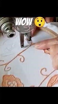 How to Embroidery on a sewing machine ✨