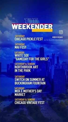 Need plans in the Chicago area this weekend? 👀