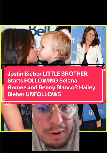 Justin Bieber LITTLE BROTHER Starts FOLLOWING Selena Gomez and Benny Blanco? Hailey Bieber UNFOLLOWS! #justinbieber #selenagomez #haileybieber #greenscreen