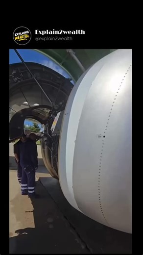 Explain2wealth on Instagram: "Inside a jet engine, chaos is engineered into controlled power ✈️ Air is pulled in, compressed to extreme pressure, mixed with fuel, ignited, and unleashed as heat and force. Turbines harvest that energy to keep the cycle alive—fan, compressor, combustion, turbine, exhaust—repeating endlessly. Behind the smooth cylinder are blades surviving temperatures beyond their melting point, microscopic cooling channels, ceramic coatings, and alloys designed to spin for thousa