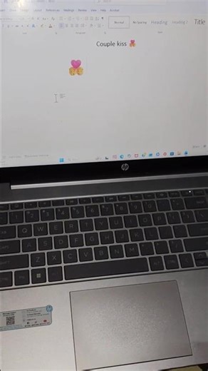 couple kiss emoji shortcut key ms word | couple kiss symbol #computer #laptop #msword #viral #shorts