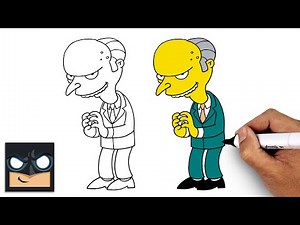 How to Draw Mr.Burns | Beginner Drawing Tutorial (Step-by-Step)