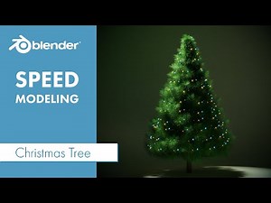 Christmas Tree Speed Modeling In Blender
