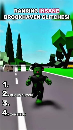 Ranking INSANE Brookhaven glitches! 😳 #roblox #brookhaven