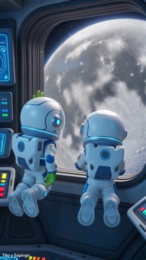 🚀 Tito y Sapingo en el Artemis: ¡Alien tomando el sol en la Luna! 🌕👽