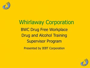 BWC Drug Free Workplace Drug and Alcohol Training Supervisor Program - SlideServe