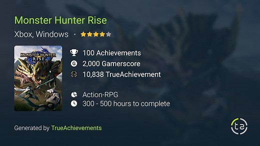 Monster Hunter Rise Achievements
