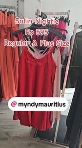 Satin Nightie Rs 595 Regular & Plus Size Shops Port-Louis and QBornes Delivery and postage available WhatsApp 59129639 #maurice #mauritius #ilemaurice #fyp #mauritius #homedelivery #fyp #myndymauritiusshop #fashion #plussize | MynDy