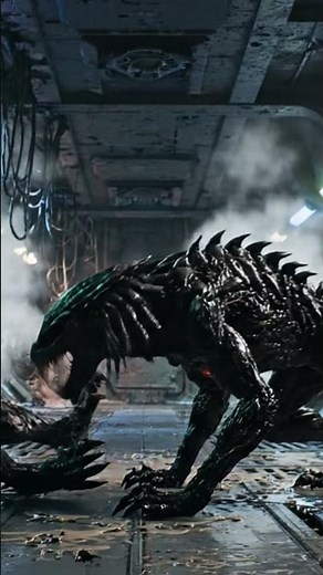 Predator vs Alien fight scene