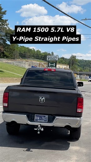 Y-Pipe Straight Pipes on a RAM 1500 5.7L HEMI!