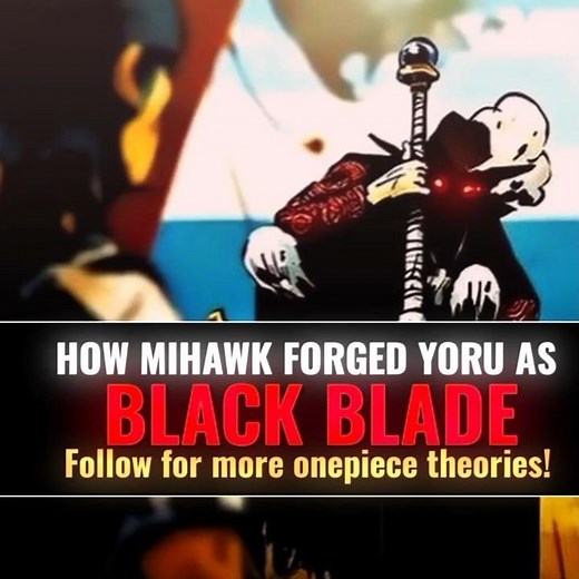 Mihawk's Black Blade Secret: Defensive Conqueror's Haki Theory! 🔥 #OnePiece
