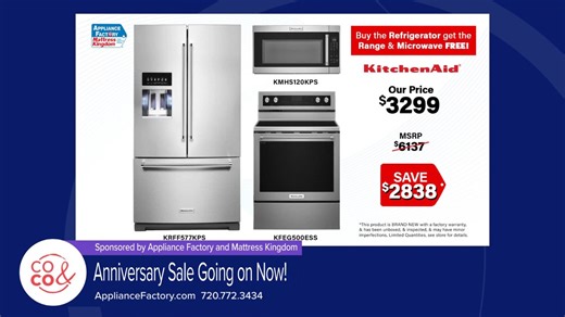 40 Years of Savings at Appliance Factory and Mattress Kingdom