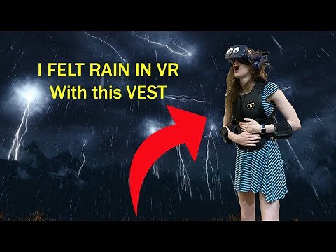 I could FEEL RAIN and WEATHER in VR with this HAPTIC VEST! bhaptics review