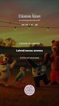 Eläinten Äänet 🐷 Animal Sounds in Finnish 🐔