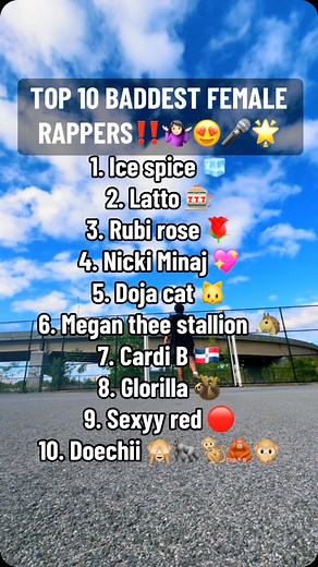 TOP 10 BADDEST FEMALE RAPPERS! #rap #rapper #rappers #femalerapper #femalerappers #nickiminaj #icespice #megantheestallion #dojacat #cardib #doechii #explorepage #viral #reels | Imtrivmel