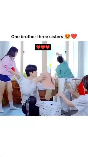 one brother three sisters 😍❤️ #kdrama #cdrama #shorts