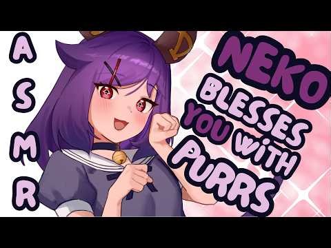 ♱ asmr ♱ neko girl🐈 blesses you with lots of purring🐾♱ sr3d ♱
