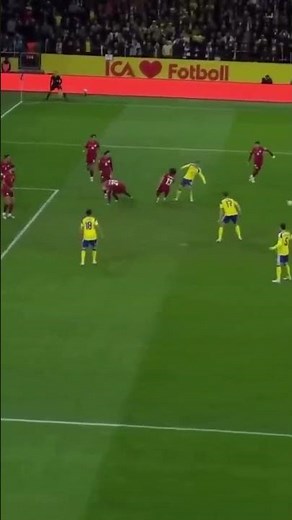 Viktor Gyökeres goal that takes Sweden to the World Cup (Sweden vs. Poland) (#Shorts)