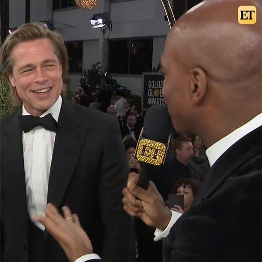 805K views · 3.9K reactions | Brad Pitt isn’t afraid of running into Jennifer Aniston at the Golden Globes! et.tv/2SWVfKE | Entertainment Tonight | Facebook