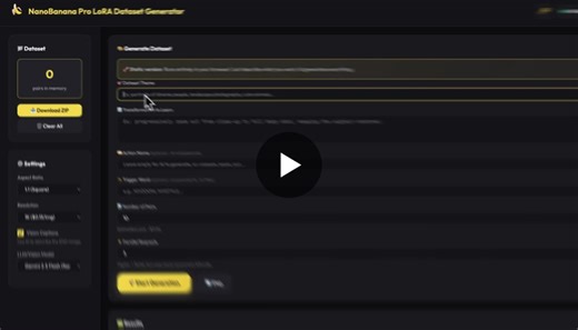 🍌 Just released NanoBanana Pro LoRA Dataset Generator with fal   Finally an easy way to create training datasets for: • Flux 2 • Z-Image   • Qwen Image Edit • Any image-to-image model  ✨ Uses  Nano… | Lovis Odin