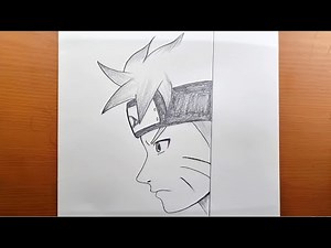 Comment dessiner Naruto Uzumaki étape par étape | Dessin d'anime facile
