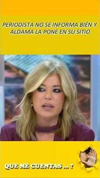 ALDAMA NO SE CORTA ANTE PERIODISTA