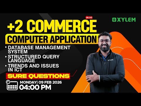 Plus Two Commerce Model Exam - Computer Application | Sure Questions | Xylem Plus Two Commerce