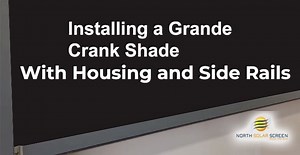 How to Install Manual Outdoor Grande Shades- Housing and Side Rails-HD