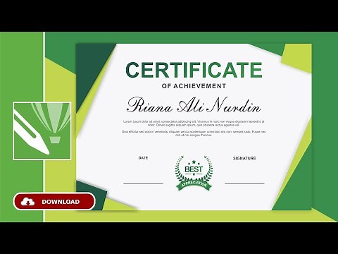 Free .CDR.! Cara Membuat Sertifikat Dengan Coreldraw X7